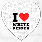 I love white pepper Jigsaw Puzzle (Heart) Front