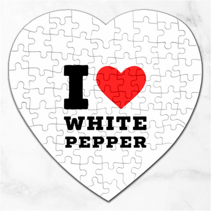 I love white pepper Jigsaw Puzzle (Heart)