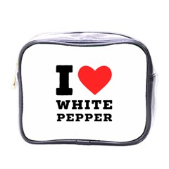 I Love White Pepper Mini Toiletries Bag (one Side) by ilovewhateva