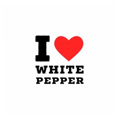 I Love White Pepper Wooden Puzzle Square by ilovewhateva