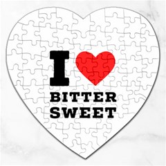 I Love Bitter Sweet Jigsaw Puzzle (heart) by ilovewhateva