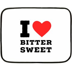 I Love Bitter Sweet Fleece Blanket (mini) by ilovewhateva