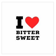 I Love Bitter Sweet Square Satin Scarf (36  X 36 ) by ilovewhateva