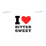 I love bitter sweet Lightweight Drawstring Pouch (L) Back