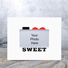 I Love Bitter Sweet White Tabletop Photo Frame 4 x6  by ilovewhateva