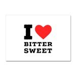 I love bitter sweet Crystal Sticker (A4) Front