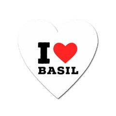 I Love Basil Heart Magnet by ilovewhateva