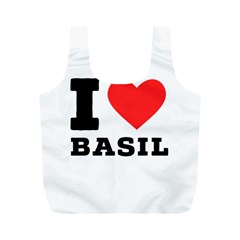 I Love Basil Full Print Recycle Bag (m) by ilovewhateva