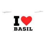 I love basil Lightweight Drawstring Pouch (M) Front