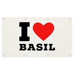 I Love Basil Banner And Sign 7  X 4  by ilovewhateva