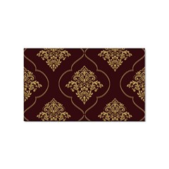 Vector Gold Ornament Pattern Seamless Damask Sticker Rectangular (10 Pack) by danenraven