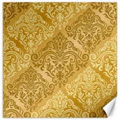 Damas Pattern Vector Texture Gold Ornament With Seamless Canvas 20  X 20  by danenraven