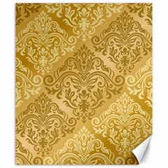 Damas Pattern Vector Texture Gold Ornament With Seamless Canvas 20  X 24  by danenraven