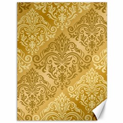 Damas Pattern Vector Texture Gold Ornament With Seamless Canvas 36  X 48  by danenraven