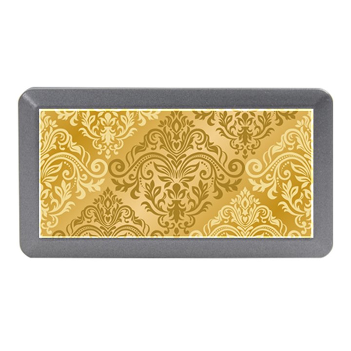 Damas Pattern Vector Texture Gold Ornament With Seamless Memory Card Reader (Mini)