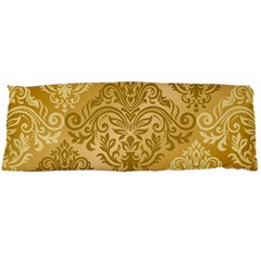 Damas Pattern Vector Texture Gold Ornament With Seamless Body Pillow Case Dakimakura (two Sides)