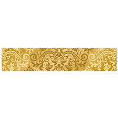 Damas Pattern Vector Texture Gold Ornament With Seamless Small Premium Plush Fleece Scarf by danenraven