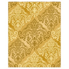 Damas Pattern Vector Texture Gold Ornament With Seamless Drawstring Bag (small)