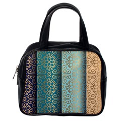 Gold Pattern Texture Golden Ornament Classic Handbag (one Side) by danenraven