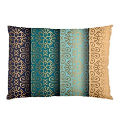 Gold Pattern Texture Golden Ornament Pillow Case by danenraven