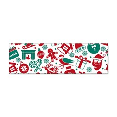 Background Vector Texture Christmas Winter Pattern Seamless Sticker (bumper) by danenraven