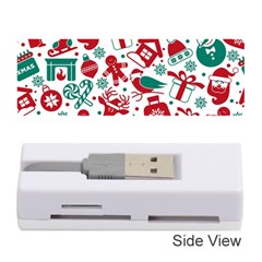 Background Vector Texture Christmas Winter Pattern Seamless Memory Card Reader (stick) by danenraven