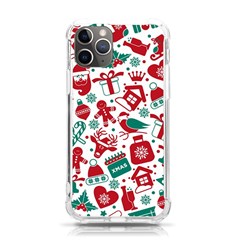 Background Vector Texture Christmas Winter Pattern Seamless Iphone 11 Pro 5 8 Inch Tpu Uv Print Case by danenraven