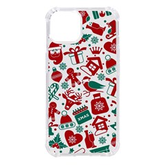 Background Vector Texture Christmas Winter Pattern Seamless Iphone 14 Tpu Uv Print Case