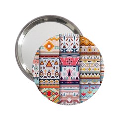 Pattern Texture Multi Colored Variation 2 25  Handbag Mirrors by danenraven