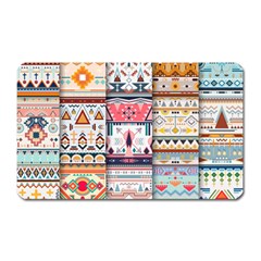 Pattern Texture Multi Colored Variation Magnet (rectangular) by danenraven