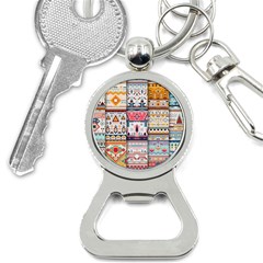 Pattern Texture Multi Colored Variation Bottle Opener Key Chain by danenraven