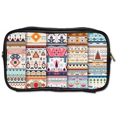 Pattern Texture Multi Colored Variation Toiletries Bag (two Sides) by danenraven