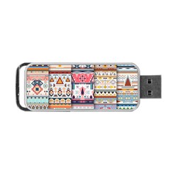 Pattern Texture Multi Colored Variation Portable Usb Flash (one Side) by danenraven