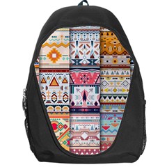 Pattern Texture Multi Colored Variation Backpack Bag by danenraven