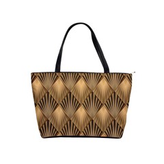 Brown Abstract Background Texture Pattern Seamless Classic Shoulder Handbag by danenraven