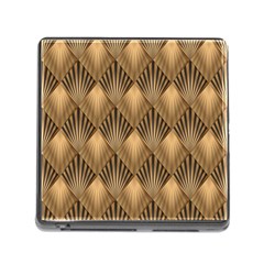 Brown Abstract Background Texture Pattern Seamless Memory Card Reader (square 5 Slot) by danenraven