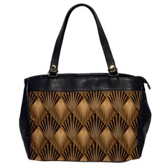 Brown Abstract Background Texture Pattern Seamless Oversize Office Handbag by danenraven