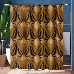 Brown Abstract Background Texture Pattern Seamless Shower Curtain 60  X 72  (medium)  by danenraven