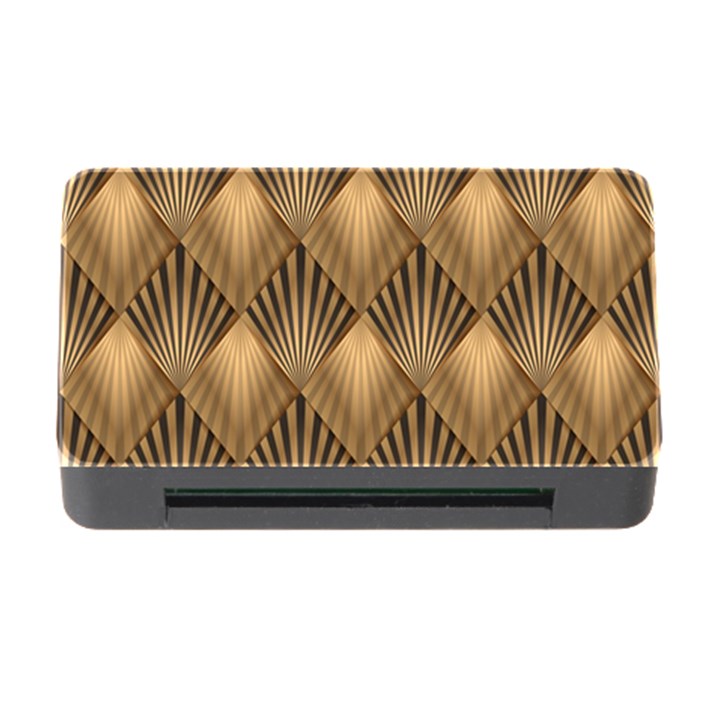 Brown Abstract Background Texture Pattern Seamless Memory Card Reader with CF