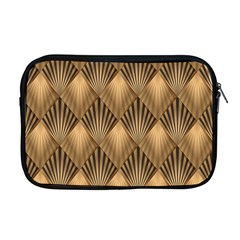 Brown Abstract Background Texture Pattern Seamless Apple Macbook Pro 17  Zipper Case by danenraven