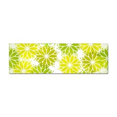 Flowers Green Texture With Pattern Leaves Shape Seamless Sticker Bumper (10 pack)