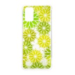 Flowers Green Texture With Pattern Leaves Shape Seamless Samsung Galaxy S20Plus 6.7 Inch TPU UV Case Front