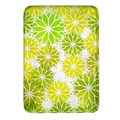 Flowers Green Texture With Pattern Leaves Shape Seamless Rectangular Glass Fridge Magnet (4 Pack) by danenraven