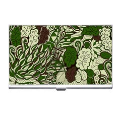 Texture Ornament Pattern Seamless Paisley Business Card Holder by danenraven