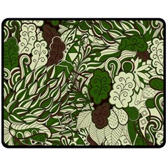 Texture Ornament Pattern Seamless Paisley Fleece Blanket (medium)