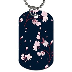 Flowers Texture Textured Pattern Dog Tag (one Side) by danenraven