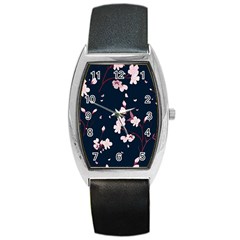 Flowers Texture Textured Pattern Barrel Style Metal Watch by danenraven