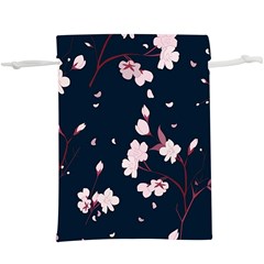 Flowers Texture Textured Pattern Lightweight Drawstring Pouch (xl)