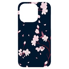 Flowers Texture Textured Pattern Iphone 14 Pro Black Uv Print Case