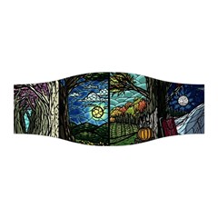 Four Assorted Illustrations Collage Winter Autumn Summer Picture Stretchable Headband by danenraven